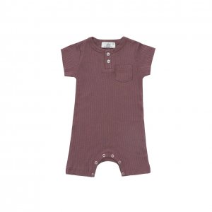 Edel Weiss Modal Kumaş Cepli Kısa Kollu Kız Erkek Bebek Tulum