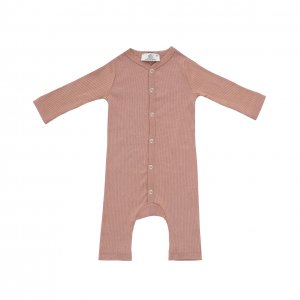 Edel Weiss Modal Kumaş Uzun Kollu Kız Erkek Bebek Çıt Çıtlı Tulum